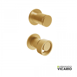 Μίκτης Εντοιχισμού και Εκτροπέας 2/3 Εξόδων Armando Vicario Halo Brushed Gold