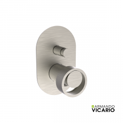 Μίκτης Εντοιχισμού 2 Εξόδων Με Εκτροπέα Armando Vicario Halo 515050D-110 Inox