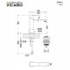 Μπαταρία Νιπτήρος Armando Vicario Glam 610010-400 Black Matt Με Βαλβίδα Clic-Clac Μπαταρία Νιπτήρος Armando Vicario Glam 610010-400 Black Matt Με Βαλβίδα Clic-Clac