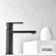 Μπαταρία Νιπτήρος Armando Vicario Glam 610010-400 Black Matt Με Βαλβίδα Clic-Clac Μπαταρία Νιπτήρος Armando Vicario Glam 610010-400 Black Matt Με Βαλβίδα Clic-Clac