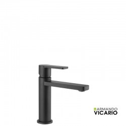 Μπαταρία Νιπτήρος Armando Vicario Glam 610010-400 Black Matt Με Βαλβίδα Clic-Clac 