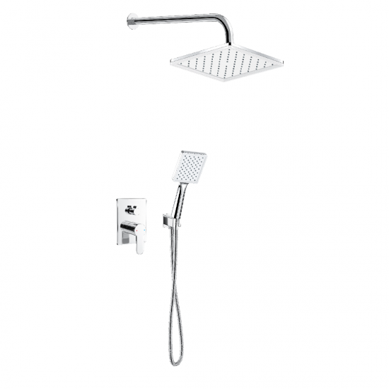 Μπαταρία Εντοιχισμού Duscheline Concealed 2 Way Quart DM-2709 Χρωμέ Μπαταρία Εντοιχισμού Duscheline Concealed 2 Way Quart DM-2709 Χρωμέ