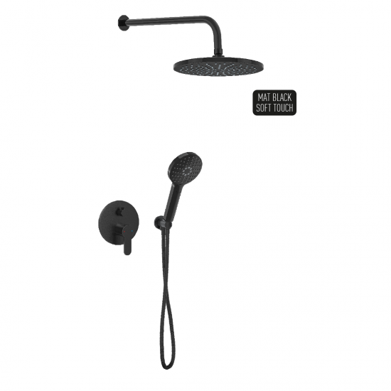 Μπαταρία Εντοιχισμού Duscheline Concealed 2 Way Prestige Icon Mat Black DM-2739 Μαύρο Μπαταρία Εντοιχισμού Duscheline Concealed 2 Way Prestige Icon Mat Black DM-2739 Μαύρο