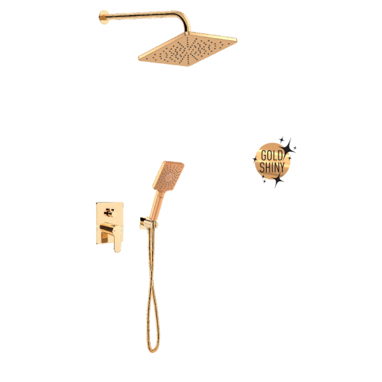 Μπαταρία Εντοιχισμού Duscheline Concealed 2 Way Prestige Pera Imperia Gold DM-2747 Χρυσό Μπαταρία Εντοιχισμού Duscheline Concealed 2 Way Prestige Pera Imperia Gold DM-2747 Χρυσό