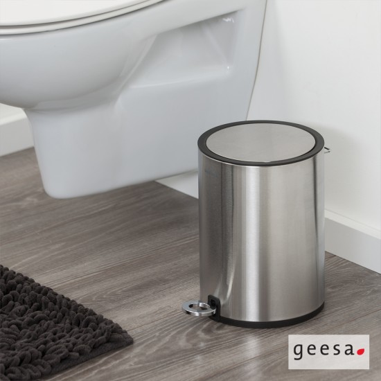 Χαρτοδοχείο 3lt Geesa Sealskin Nemox Soft Close 362412404 Inox Χαρτοδοχείο 3lt Geesa Sealskin Nemox Soft Close 362412404 Inox
