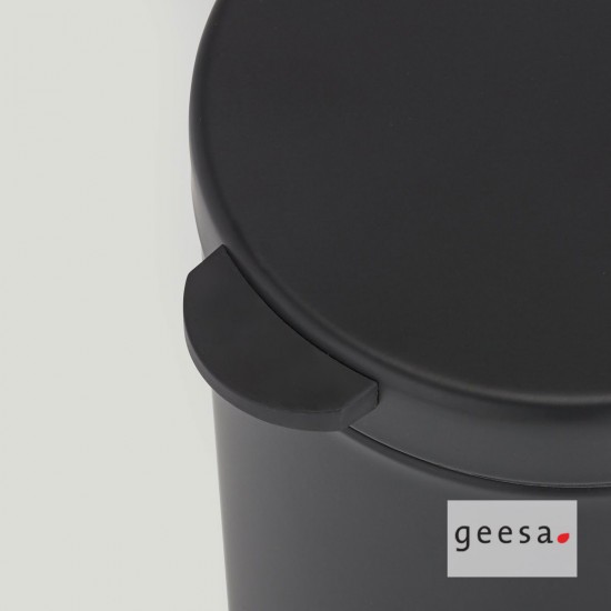 Επίτοιχο Χαρτοδοχείο Ορειχάλκινο 3L Geesa 644-400 Black Matt Επίτοιχο Χαρτοδοχείο Ορειχάλκινο 3L Geesa 644-400 Black Matt