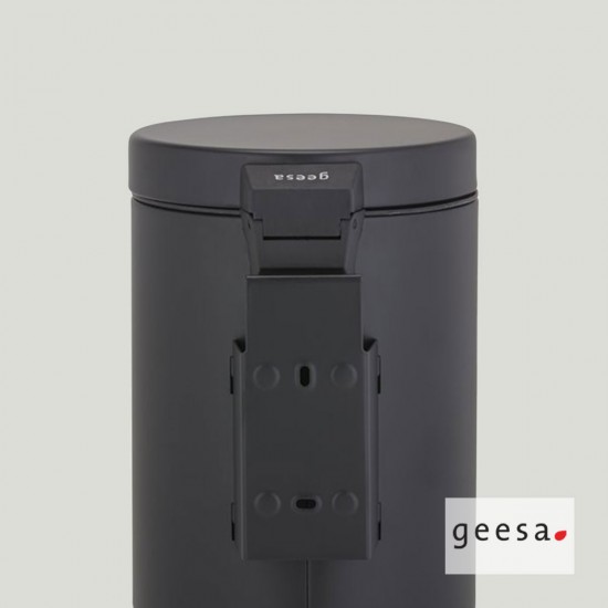 Επίτοιχο Χαρτοδοχείο Ορειχάλκινο 3L Geesa 644-400 Black Matt Επίτοιχο Χαρτοδοχείο Ορειχάλκινο 3L Geesa 644-400 Black Matt