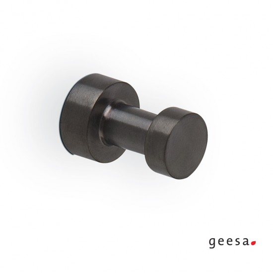 Άγκιστρο 3εκ. Geesa Nemox 6513-410 Black Brushed Άγκιστρο 3εκ. Geesa Nemox 6513-410 Black Brushed