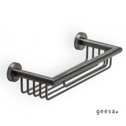 Επιτοίχια Σπογγοθήκη - Μπουκαλοθήκη Geesa Nemox 6514-410 Black Brushed