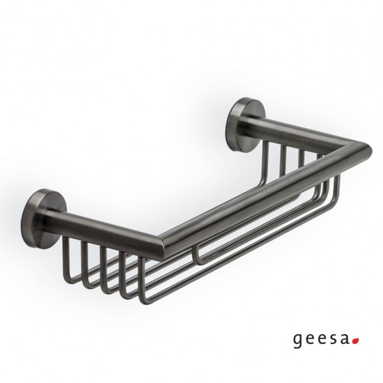 Επιτοίχια Σπογγοθήκη - Μπουκαλοθήκη Geesa Nemox 6514-410 Black Brushed Επιτοίχια Σπογγοθήκη - Μπουκαλοθήκη Geesa Nemox 6514-410 Black Brushed