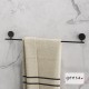 Πετσετοκρεμάστρα Μονή 66 εκ. Geesa Opal 7207/60-400 Black Matt