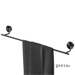 Πετσετοκρεμάστρα Μονή 66 εκ. Geesa Opal 7207/60-411 Black Brushed