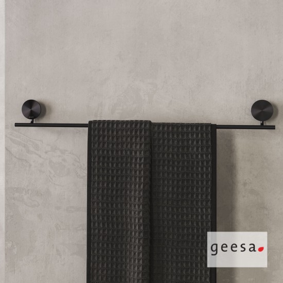 Πετσετοκρεμάστρα Μονή 66 εκ. Geesa Opal 7207/60-411 Black Brushed Πετσετοκρεμάστρα Μονή 66 εκ. Geesa Opal 7207/60-411 Black Brushed