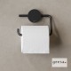 Χαρτοθήκη Επιτοίχια Χωρίς Κάλυμμα Geesa Opal 7209-400 Black Matt Χαρτοθήκη Επιτοίχια Χωρίς Κάλυμμα Geesa Opal 7209-400 Black Matt