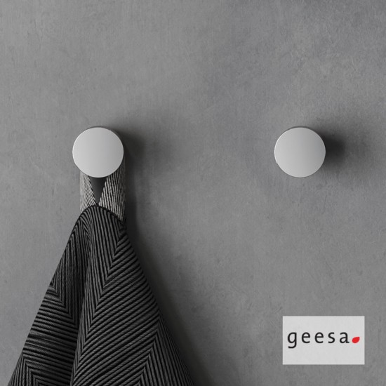 Άγκιστρο Μονό Επιτοίχιο Φ2.5 εκ. Geesa Opal 7213-100 Χρωμέ Άγκιστρο Μονό Επιτοίχιο Φ2.5 εκ. Geesa Opal 7213-100 Χρωμέ