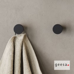 Άγκιστρο Μονό Επιτοίχιο Φ2.5 εκ. Geesa Opal 7213-400 Black Matt