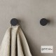 Άγκιστρο Μονό Επιτοίχιο Φ2.5 εκ. Geesa Opal 7213-400 Black Matt