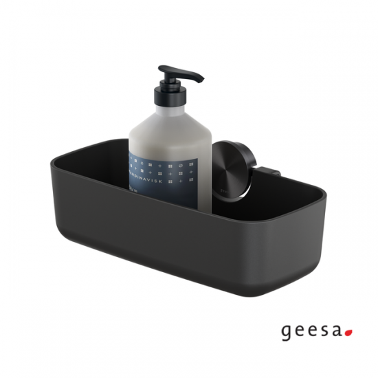 Επίτοιχη Σπογγοθήκη - Μπουκαλοθήκη Geesa Opal 7214-411 Black Brushed Επίτοιχη Σπογγοθήκη - Μπουκαλοθήκη Geesa Opal 7214-411 Black Brushed