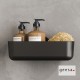 Επίτοιχη Σπογγοθήκη - Μπουκαλοθήκη Geesa Opal 7214-411 Black Brushed Επίτοιχη Σπογγοθήκη - Μπουκαλοθήκη Geesa Opal 7214-411 Black Brushed