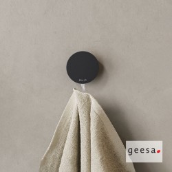 Άγκιστρο Μονό Επιτοίχιο Φ5,4 εκ. Geesa Opal 7245-400 Black Matt