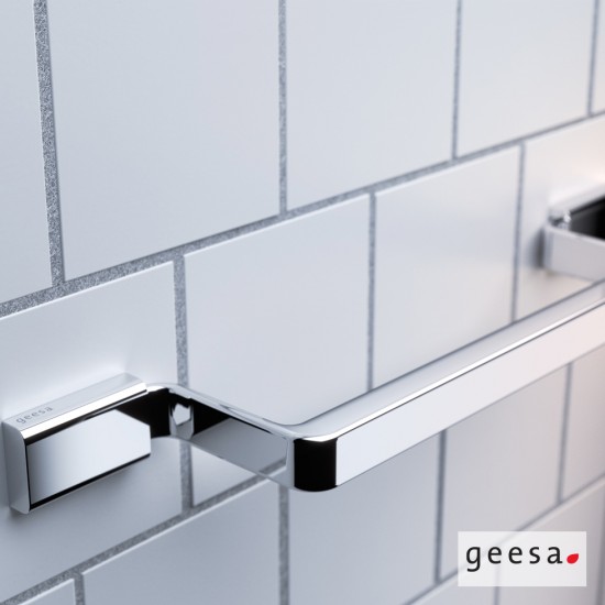 Πετσετοκρεμάστρα Μονή 50 εκ. Geesa Aim 8407/50 Χρωμέ Πετσετοκρεμάστρα Μονή 50 εκ. Geesa Aim 8407/50 Χρωμέ