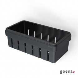 Σπογγοθήκη - Mπουκαλοθήκη 21x10,8x7,5cm Geesa Frame 8801-400 Black Matt