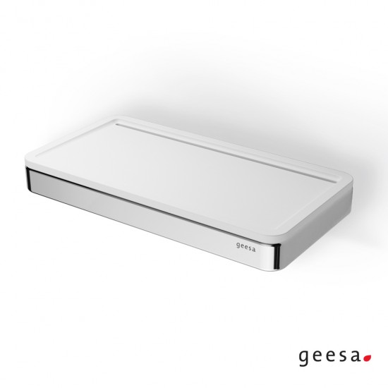 Εταζέρα Γωνιακή 21x10,8 εκ. Geesa Frame 8804-300 White Matt Εταζέρα Γωνιακή 21x10,8 εκ. Geesa Frame 8804-300 White Matt