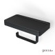 Χαρτοθήκη με Εταζέρα Ορειχάλκινη Geesa Frame 8824-400 Black Matt Χαρτοθήκη με Εταζέρα Ορειχάλκινη Geesa Frame 8824-400 Black Matt