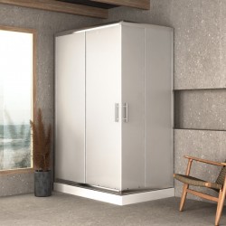 Καμπίνα Ντουζιέρας αντιστρέψιμη, ασύμμετρη 70x90x180 Orabella Signe Plus 30530 Fabric 