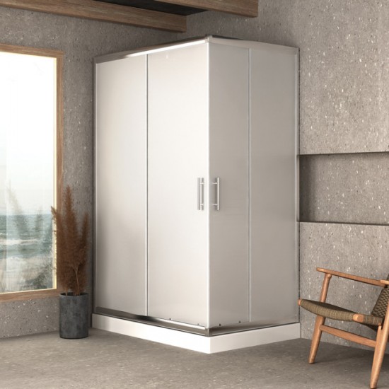 Καμπίνα Ντουζιέρας αντιστρέψιμη, ασύμμετρη 70x90x180 Orabella Signe Plus 30530 Fabric 