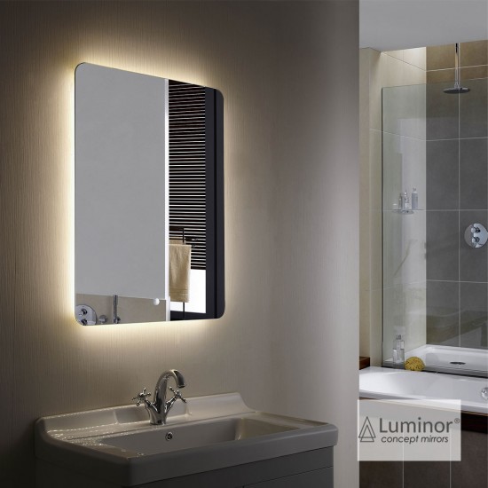 Φωτιζόμενος Καθρέπτης Μπάνιου Led Luminor Joy 100x70 Ορθογώνιος JOY10070