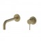Μπαταρία Νιπτήρος Εντοιχισμού 2 Οπών με Βαλβίδα Teorema Lab 323181 Soft Brass
