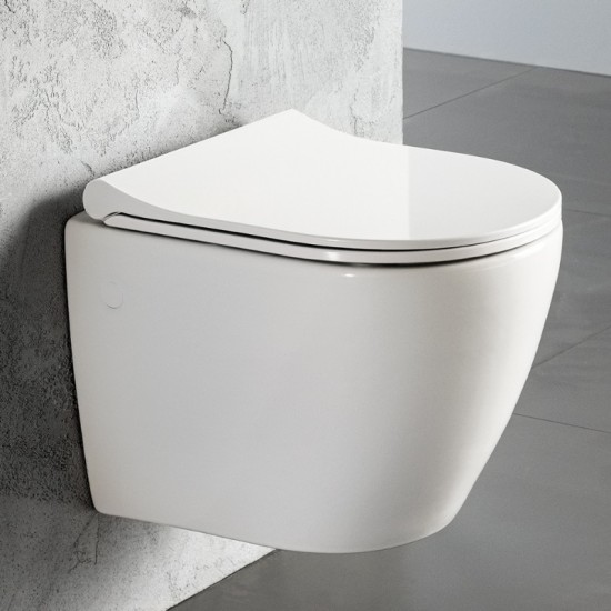 Λεκάνη Κρεμαστή Bianco Ceramica Vito VT01000SC-300 με Κάλυμμα Slim Soft Close Αντιβακτηριακό Βακελίτη Λεκάνη Κρεμαστή Bianco Ceramica Vito VT01000SC-300 με Κάλυμμα Slim Soft Close Αντιβακτηριακό Βακελίτη