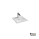 Επικαθήμενος Νιπτήρας Πορσελάνης Bianco Ceramica Flat 36 37040-300 40x36cm