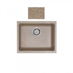 Ένθετος Νεροχύτης Γρανιτένιος Συνθετικός 40x50 Χωρίς Οπή Sanitec Classic 341 Granite Beige