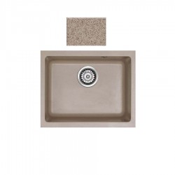 Ένθετος Νεροχύτης Γρανιτένιος Συνθετικός 40x50 Χωρίς Οπή Sanitec Classic 341 Granite Sand