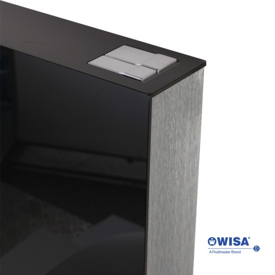 Εντοιχιζόμενο Γυάλινο Καζανάκι Wisa GlassBox 536-400 για Κρεμαστή Λεκάνη Μαύρο Εντοιχιζόμενο Γυάλινο Καζανάκι Wisa GlassBox 536-400 για Κρεμαστή Λεκάνη Μαύρο