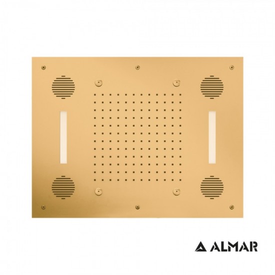 Ορθογώνια Κεφαλή Ντουζ 63x48cm Almar Sound And Color Temptation E044211-211 Ορθογώνια Κεφαλή Ντουζ 63x48cm Almar Sound And Color Temptation E044211-211