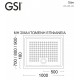 Ντουσιέρα Πορσελάνης Παραλληλόγραμμη GSI Slim 4385-300 100x80x4,5cm Λευκή Ντουσιέρα Πορσελάνης Παραλληλόγραμμη GSI Slim 4385-300 100x80x4,5cm Λευκή