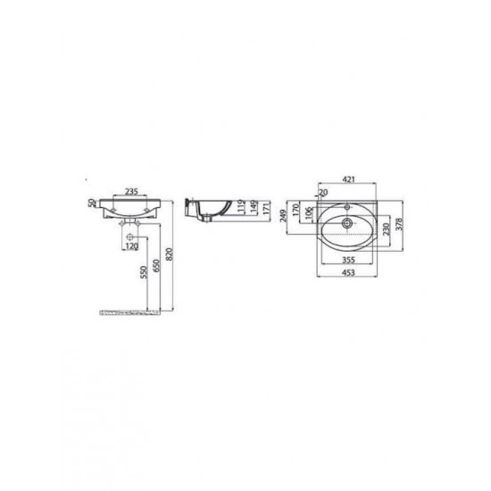 Ένθετος Νιπτήρας Επίπλου Μπάνιου 45X38cm Creavit Smile ET045 Λευκός Ένθετος Νιπτήρας Επίπλου Μπάνιου 45X38cm Creavit Smile ET045 Λευκός