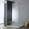 Διαχωριστικό Ντους Devon Iwis Walk In 60X200 cm με Inox Brushed Ματ Πλαίσιο IW 60C-111 Διάφανο με Κρύσταλλο Ασφαλείας Clean Glass 8mm