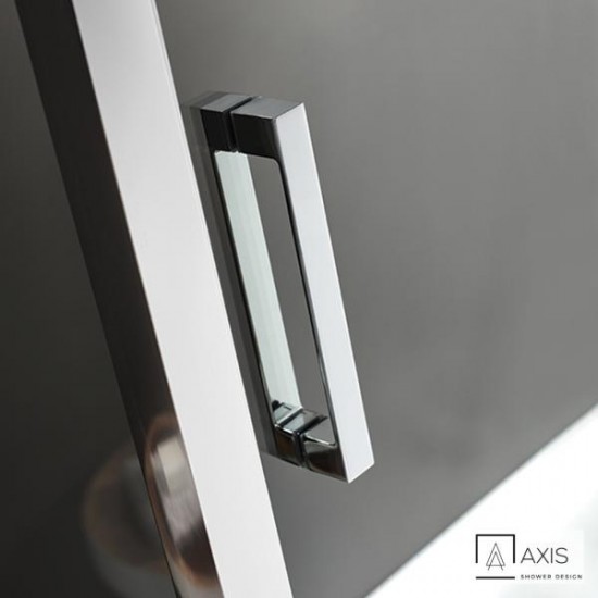 Καμπίνα Ντουζιέρας Ημικυκλική 80x80x185cm Axis Quadrant QX80C-100 Clear Glass Chrome Καμπίνα Ντουζιέρας Ημικυκλική 80x80x185cm Axis Quadrant QX80C-100 Clear Glass Chrome