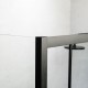 Ευθύγραμμη Καμπίνα Ντουζιέρας Devon Flow Slider 171-174x195cm Clear Glass SL2F170C-400 Black Matt