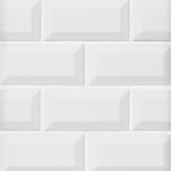 Πλακάκι Bianco Beveled Glossy 10x20