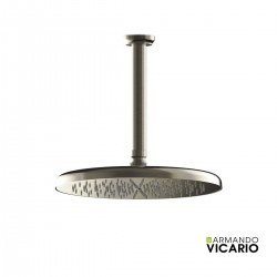 Κεφαλή Ντουζ Με Βραχίονα Οροφής Armando Vicario Lumiere 800843-410 και 800846-410 Black Brushed