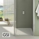 Ντουσιέρα Πορσελάνης Τετράγωνη GSI Slim 4384-300 80x80x4,5cm Λευκή Ντουσιέρα Πορσελάνης Τετράγωνη GSI Slim 4384-300 80x80x4,5cm Λευκή