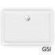 Ντουσιέρα Πορσελάνης Παραλληλόγραμμη GSI Slim 4398-300 120x80x4,5cm Λευκή Ντουσιέρα Πορσελάνης Παραλληλόγραμμη GSI Slim 4398-300 120x80x4,5cm Λευκή