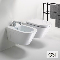 Μπιντέ Κρεμαστό Πορσελάνης 36x50cm GSI Norm 8664 Λευκό