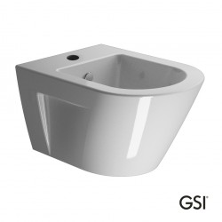 Μπιντέ Κρεμαστό Πορσελάνης 36x50cm GSI Norm 8664 Λευκό