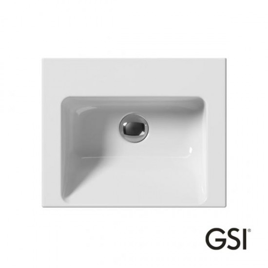 Νιπτήρας Πορσελάνης Ένθετος η Κρεμαστός GSI Norm 8685-300 42x34cm Νιπτήρας Πορσελάνης Ένθετος η Κρεμαστός GSI Norm 8685-300 42x34cm